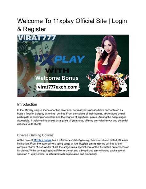 Welcome to 11xplay .